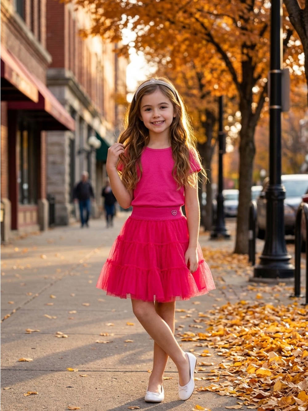 Naartjie Kids Pink Tiered Tulle Tutu Skirt 9 Years